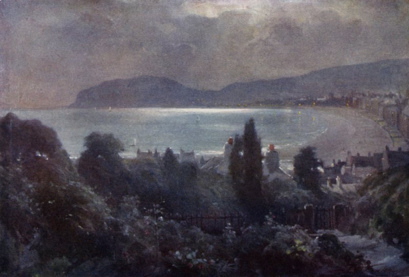 A Nocturne, Llandudno Bay (väri litho) tekijältä Robert (after) Fowler