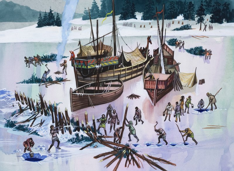 Icebound (guassi paperille) tekijältä Ron Embleton