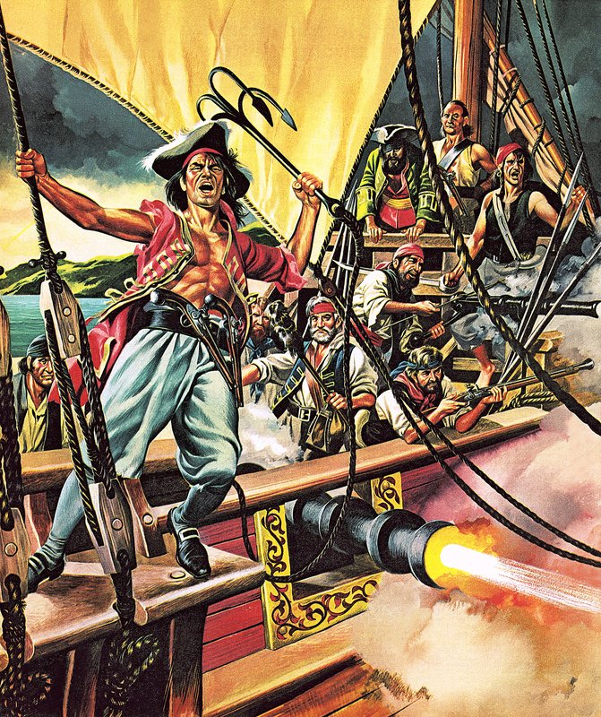 Jolly Rogerin miehet tekijältä Ron Embleton