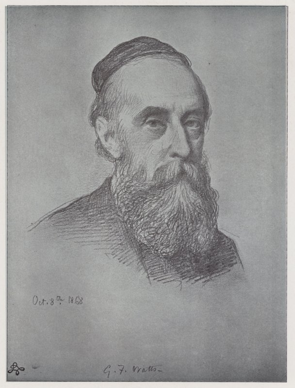 George Frederick Watts (litho) tekijältä Rudolf Lehmann