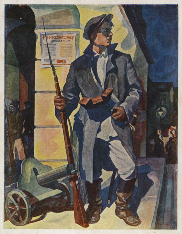 Lokakuun yö 1917, Smolnyssa, Pietarissa, vuonna 1929 tekijältä Rudolph Frenz