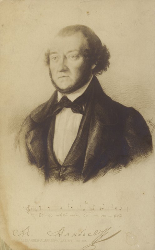Alexander Alabyev, venäläinen säveltäjä tekijältä Russian School