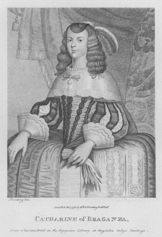 Katariina Braganza (kaiverrus) tekijältä S. (after) Harding