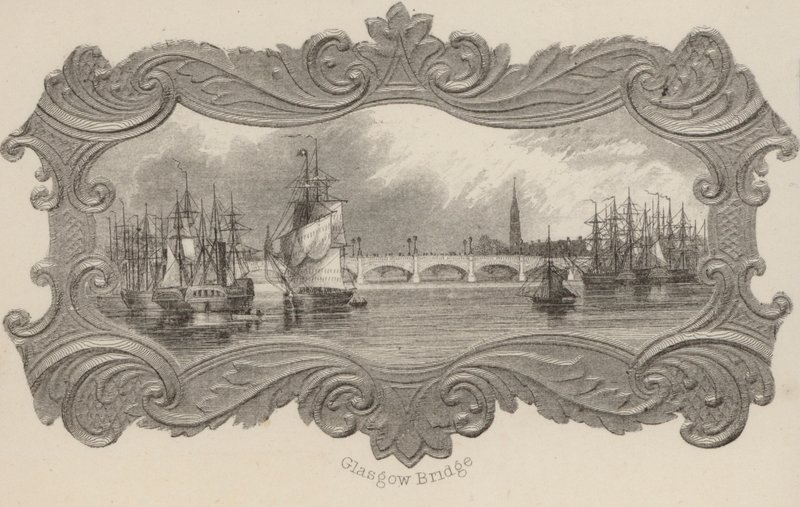 Glasgow Bridge, Skotlanti (litho) tekijältä Scottish School
