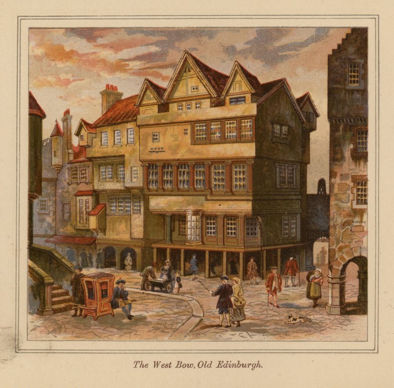 The West Bow, Old Edinburgh (värilitra) tekijältä Scottish School
