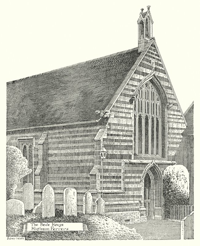 The Bede House, Higham Ferrers (kaiverrus) tekijältä Sidney Heath