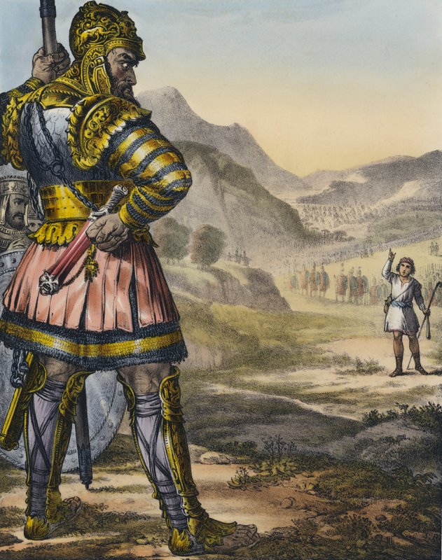 Daavid ja Goljat tekijältä Siegfried Detler Bendixen