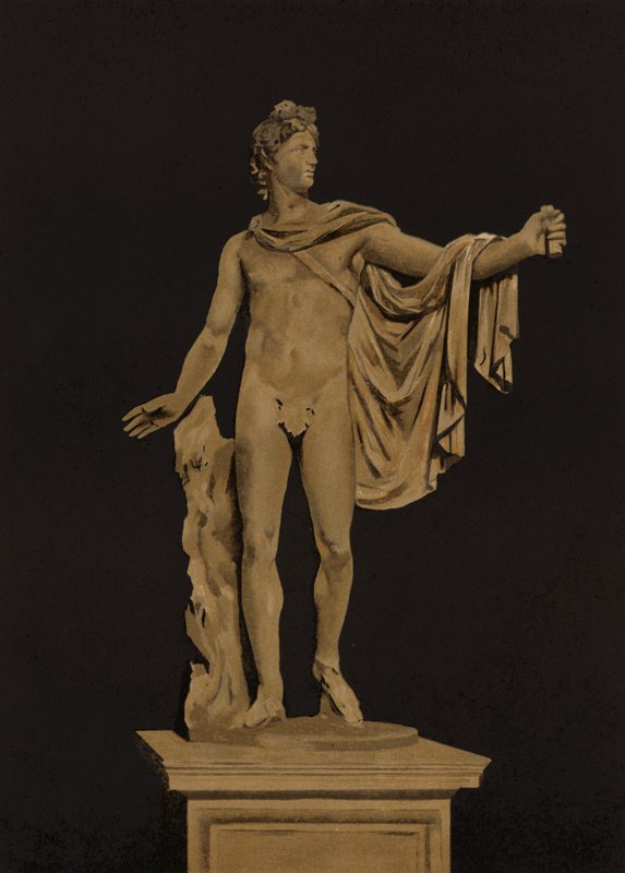 Apollo Belvedere (chromolitho) tekijältä Spanish School