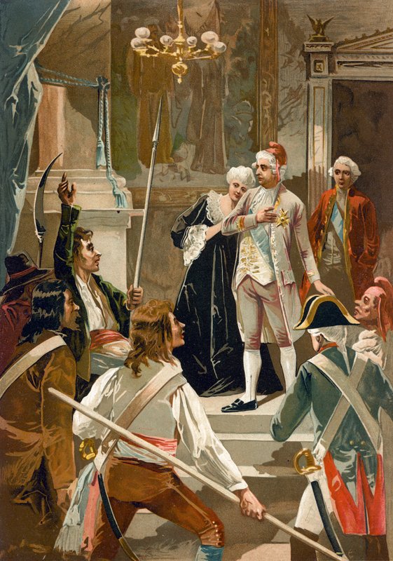 Kuningas Ludvig XVI ja Marie Antoinette tekijältä Spanish School