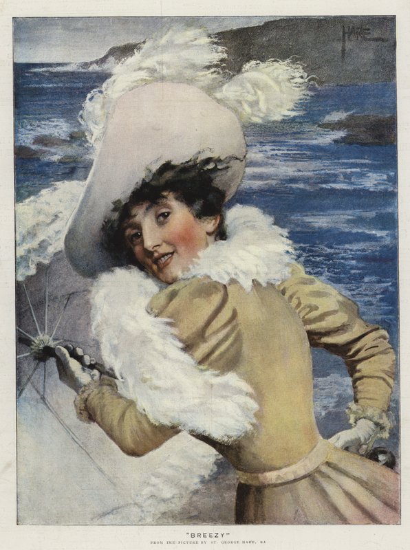 Breezy (chromolitho) tekijältä St. George Hare