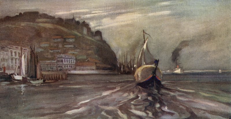 Lissabon (väri litho) tekijältä Stephen Reid