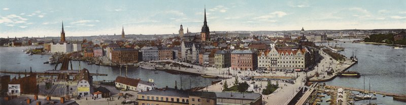 Tukholma: Panorama Fran Katarinahissen (värikuva) tekijältä Swedish Photographer