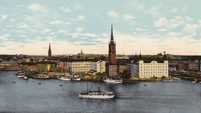 Tukholma: Riddarholmen (värillinen kuva) tekijältä Swedish Photographer