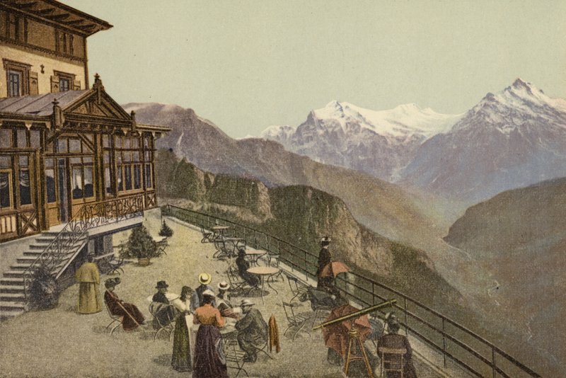 Berner Oberland: Schynige Platte, terassi (värikuva) tekijältä Swiss Photographer