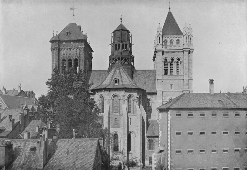 Geneve, Saint-Pierren tornit (m/w kuva) tekijältä Swiss Photographer