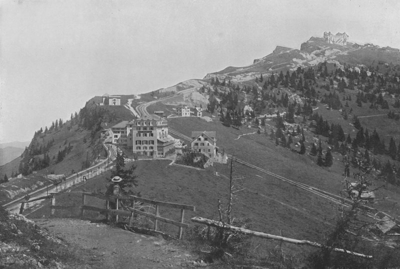 Righi-Staffel ja Righi-Kulm (m/w kuva) tekijältä Swiss Photographer