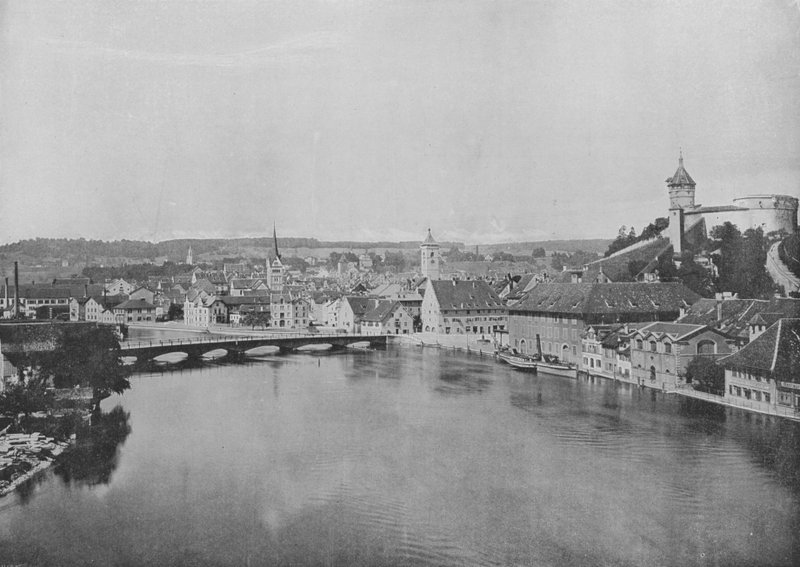 Schaffhausen ja Rein (m/w kuva) tekijältä Swiss Photographer