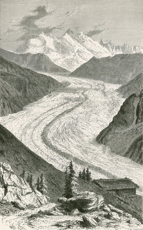 Gornerin jäätikkö ja Monte Rosa tekijältä Swiss School