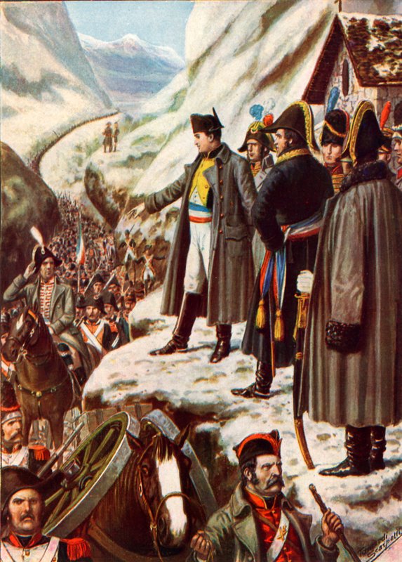 Napoleon Pyhän Bernardin solalla tekijältä Tancredi Scarpelli