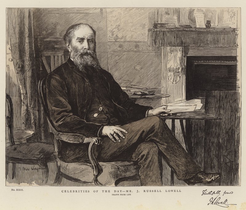 Päivän julkkikset, herra J Russell Lowell tekijältä Theodore Blake Wirgman