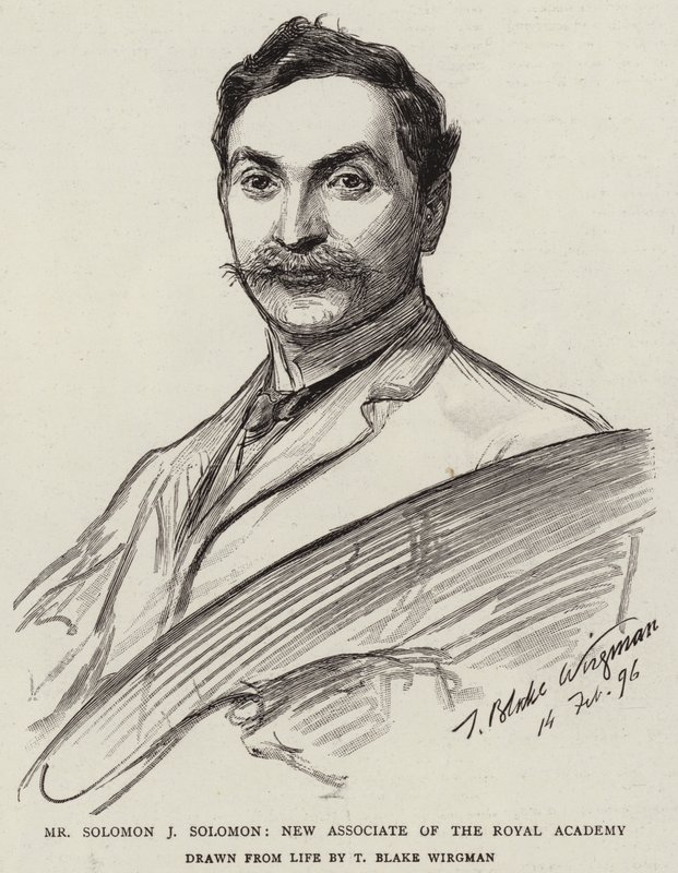 Solomon J Solomon, Kuninkaallisen akatemian uusi jäsen. tekijältä Theodore Blake Wirgman