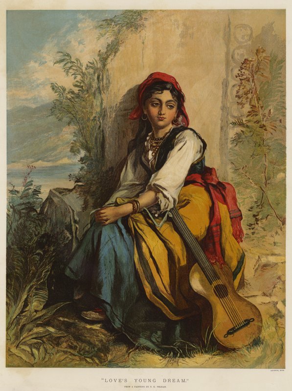 Rakkauden nuori unelma (chromolitho) tekijältä Thomas Kent Pelham
