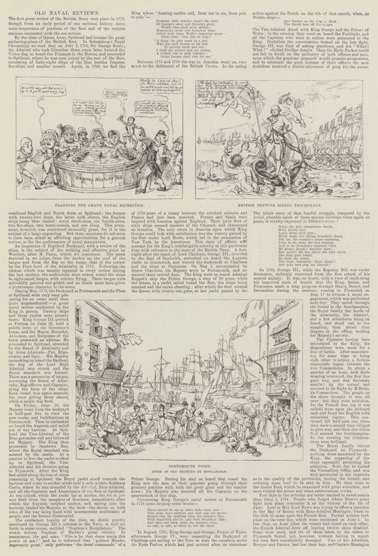 Vanhat laivaston arvostelut tekijältä Thomas Rowlandson