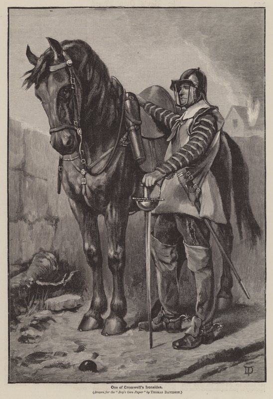 Yksi Cromwellin rautapuolista (kaiverrus) tekijältä Thomas (after) Davidson