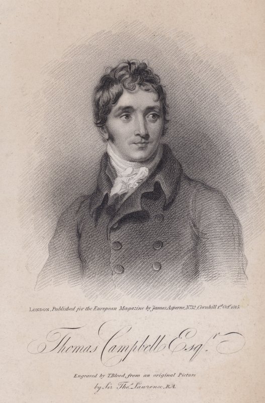 Thomas Campbell, skotlantilainen runoilija tekijältä Thomas (after) Lawrence