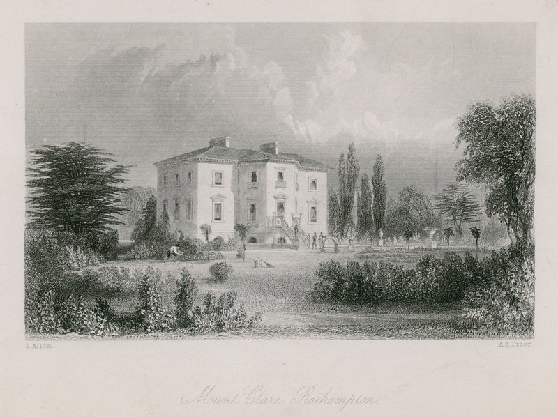 Mount Clare Roehamptonissa tekijältä Thomas Allom