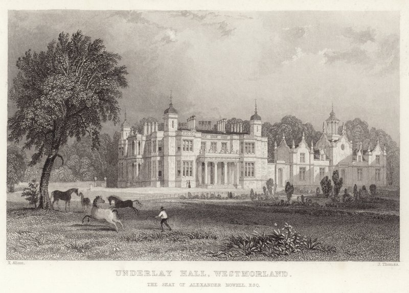 Underlay Hall Westmorelandissa tekijältä Thomas Allom