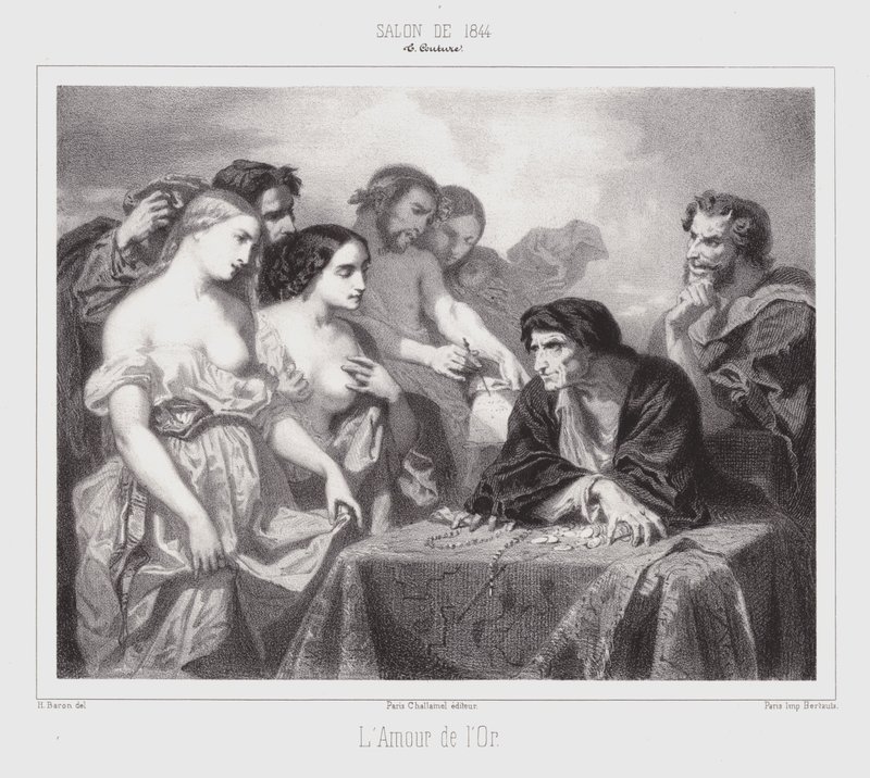 Kullan rakkaus (kaiverrus) tekijältä Thomas Couture