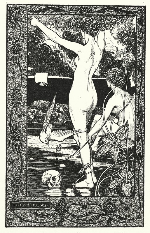 Seireenit (litografia) tekijältä Thomas Heath Robinson