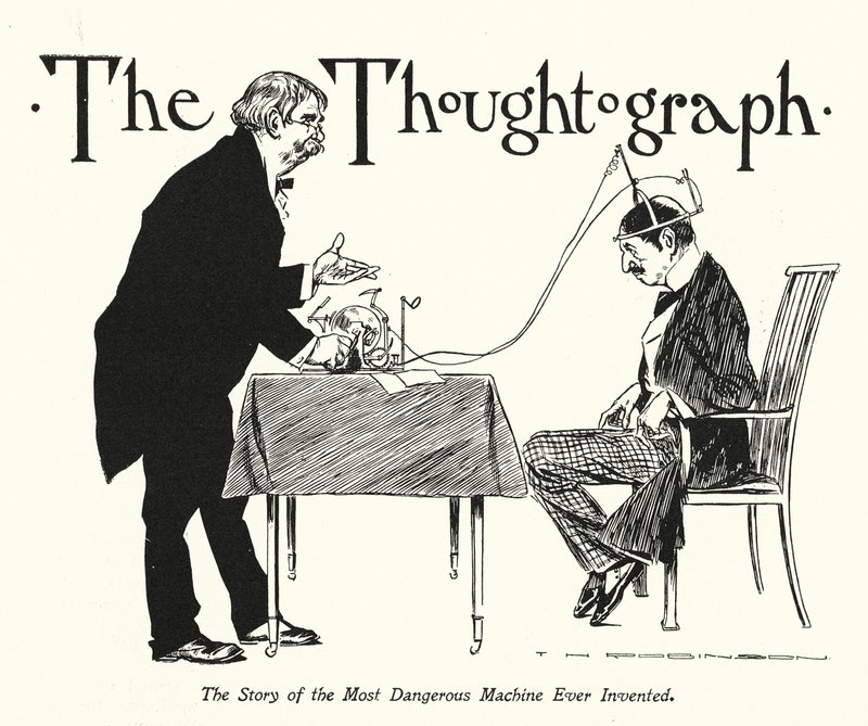 Ajatuskuva (litografia) tekijältä Thomas Heath Robinson