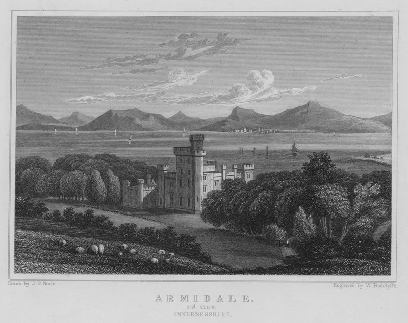 Armidale, 2nd View, Invernesshire (kaiverrus) tekijältä Thomas Hosmer Shepherd