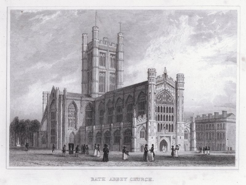 Bath Abbey Church (kaiverrus) tekijältä Thomas Hosmer Shepherd