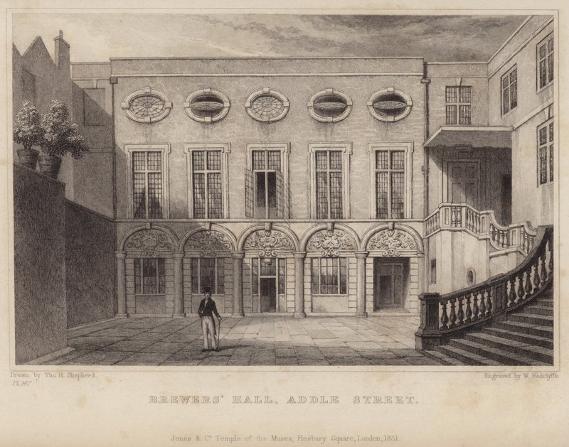 Brewers Hall Addle Streetillä tekijältä Thomas Hosmer Shepherd