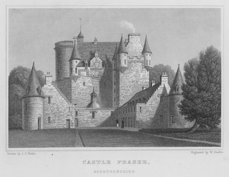 Castle Fraser, Aberdeenshire (kaiverrus) tekijältä Thomas Hosmer Shepherd
