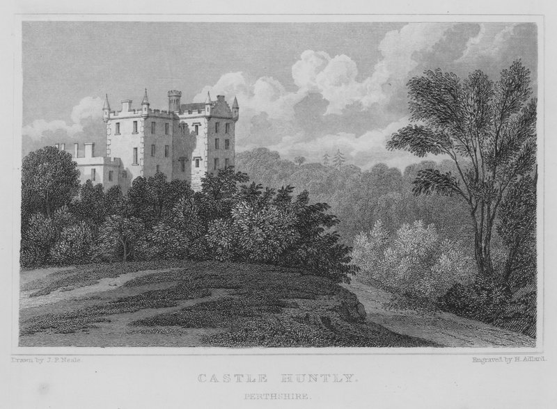 Castle Huntly, Perthshire (kaiverrus) tekijältä Thomas Hosmer Shepherd