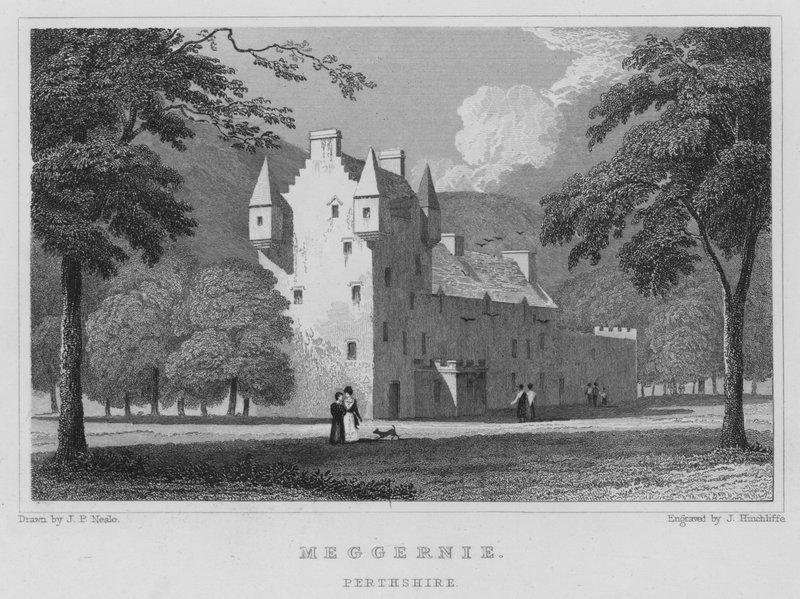 Meggernie, Perthshire (kaiverrus) tekijältä Thomas Hosmer Shepherd