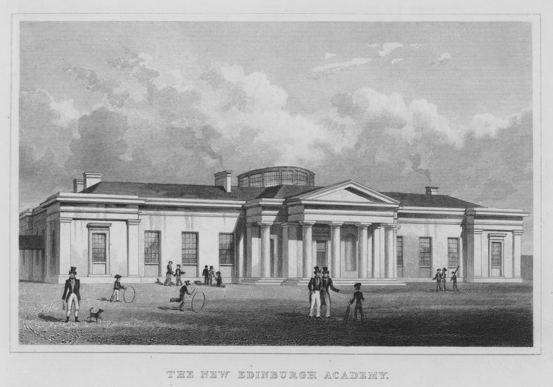 Uusi Edinburgh Academy (kaiverrus) tekijältä Thomas Hosmer Shepherd