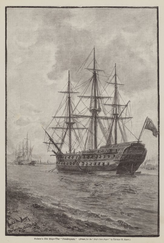 Nelsons Old Ship, The Foudroyant tekijältä Thomas Marie Madawaska Hemy