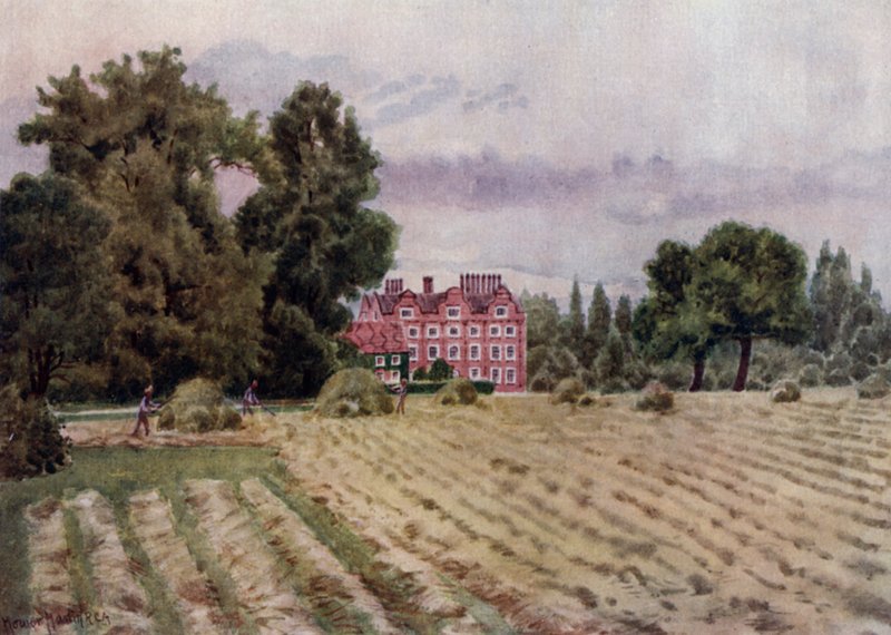 Kew Gardens: The Palace (väri litho) tekijältä Thomas Mower Martin