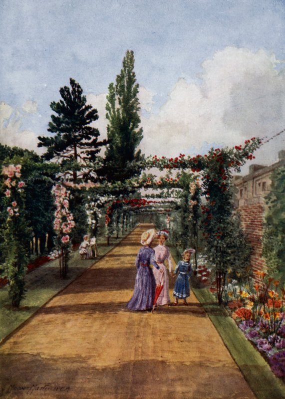Kew Gardens: The Rosary (väri litho) tekijältä Thomas Mower Martin