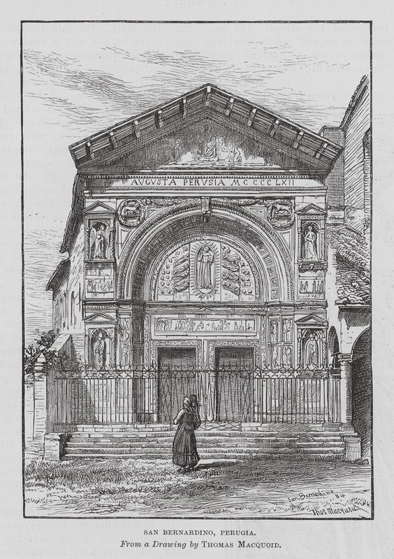 San Bernardino, Perugia (kaiverrus) tekijältä Thomas Robert Macquoid