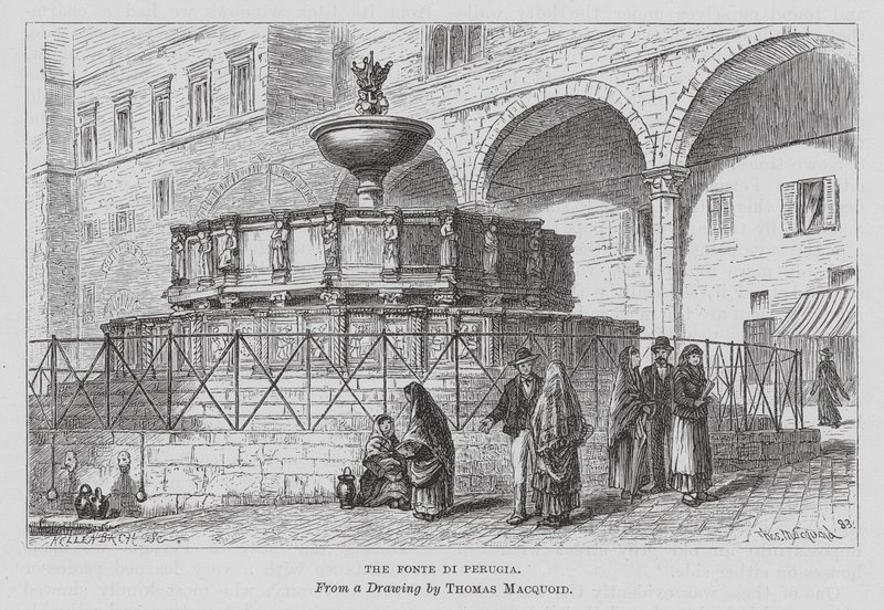 Fonte Di Perugia (kaiverrus) tekijältä Thomas Robert Macquoid