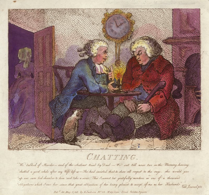 Keskustelua Boswellin Hebridean Journeysta tekijältä Thomas Rowlandson