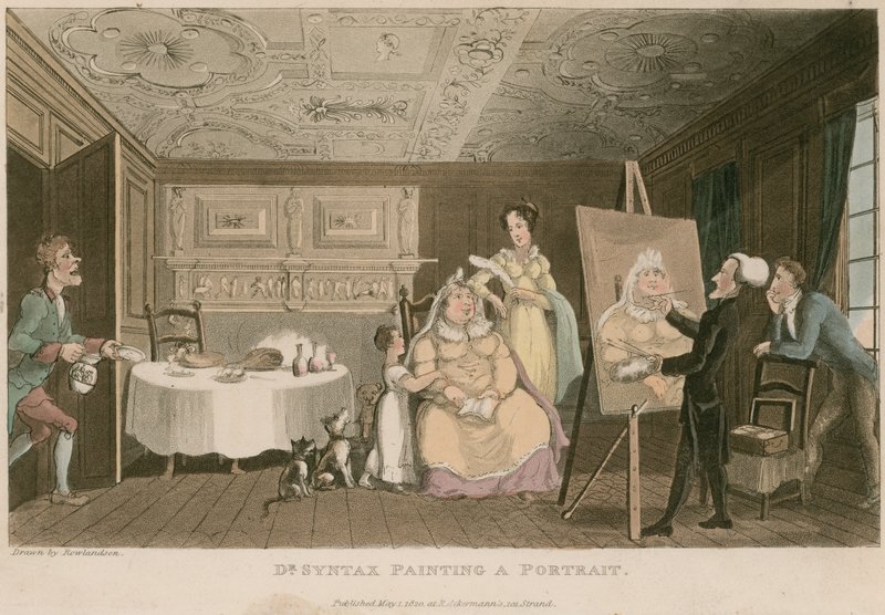 Dr Syntax maalaus muotokuva tekijältä Thomas Rowlandson
