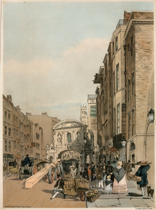 Temple Bar The Strandilta, Lontoo tekijältä Thomas Shotter Boys