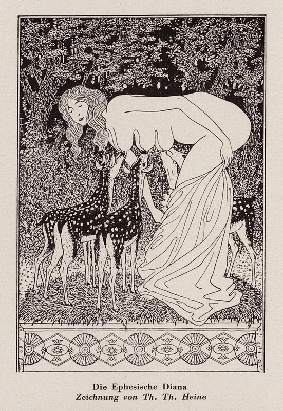 ਇਫੇਸੀਅਨ ਡਾਇਨਾ (ਲਿਥੋ) ਫਿਨਿਸ਼ tekijältä Thomas Theodor Heine